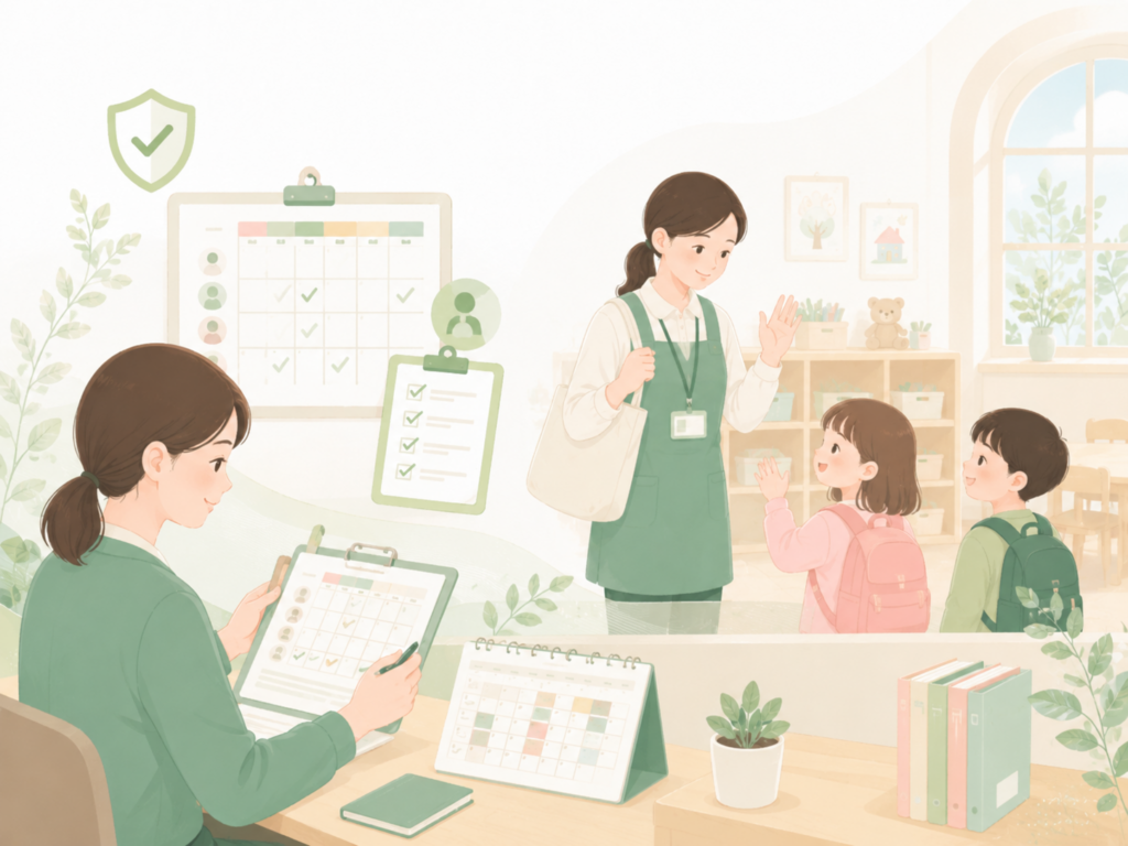 子どもと職員のイメージ