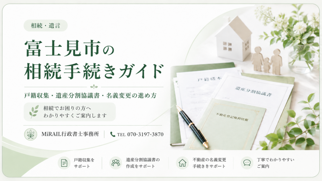  富士見市の相続手続き　ガイド